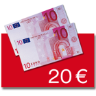 20 € Verrechnungsscheck
