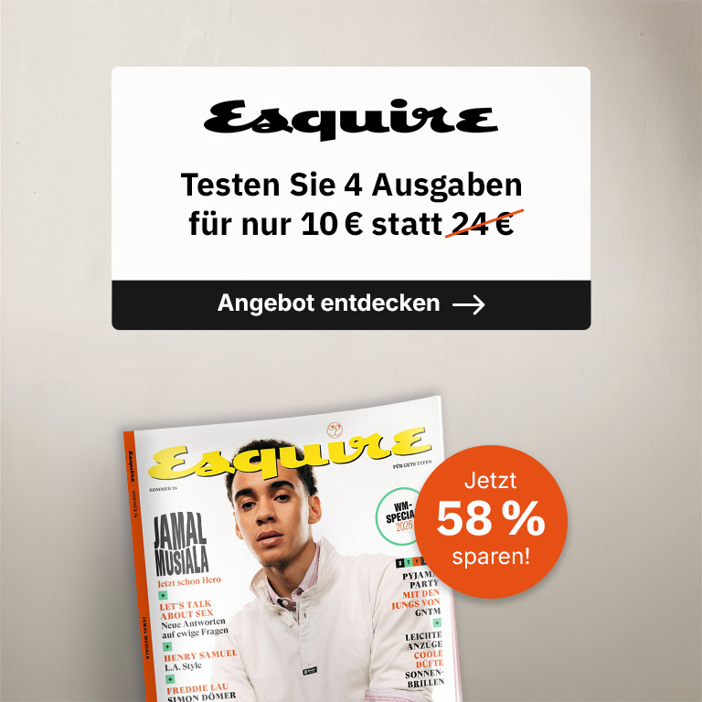 Esquire Jahresabo - 4 Ausgaben für 10 Euro