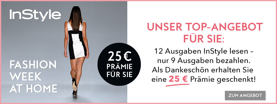Instyle - 12 Ausgaben für 9 Ausgaben + 25 Euro Prämie