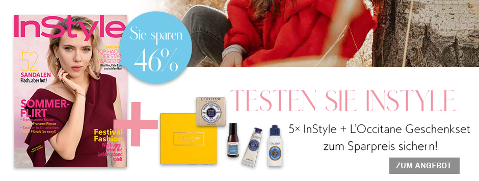 InStyle - 5 Ausgaben +Loccitane Cocooning Geschenkset 