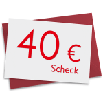 40 € Verrechnungsscheck 