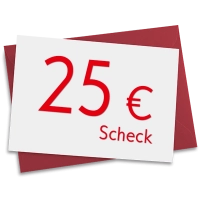 25 € Verrechnungsscheck